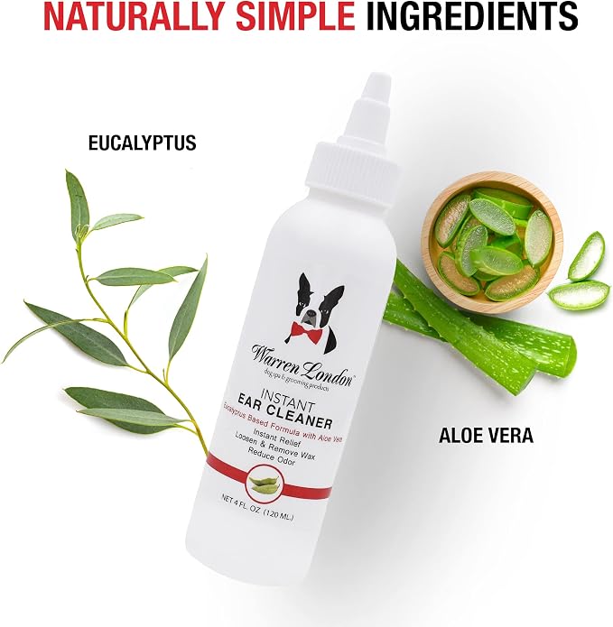 Warren London Ear Cleaner for Dogs & Cats, 4 oz