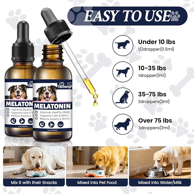 Melatonin for Dogs, 2-Pack, 60 ml