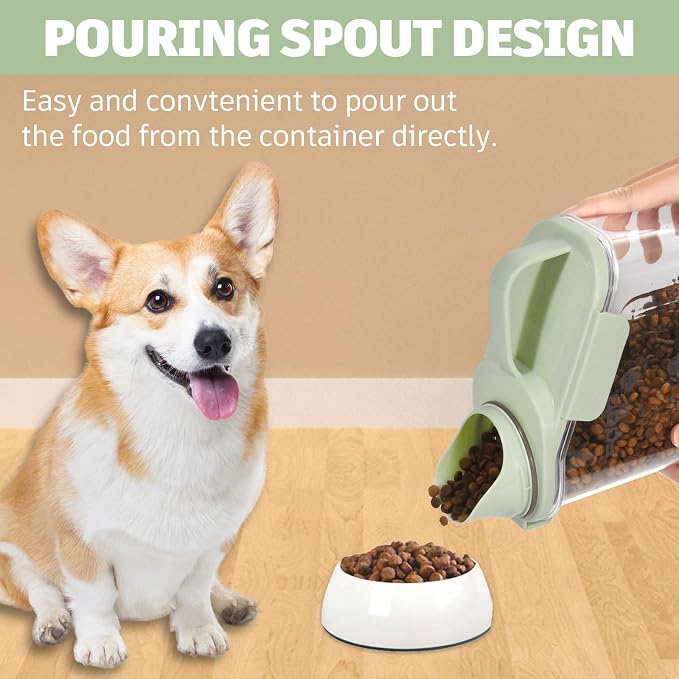 Dog Food Storage Container, Green