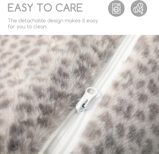 Hollypet Cat Bed Small Dog Orthopedic Couch Beds for Pets up to 20 lbs | Fluffy Multifunctional Double-Layer Warming Kitten Pet Couch Orthopedic Beds with Machine Washable Cover and Non-Slip Bottom