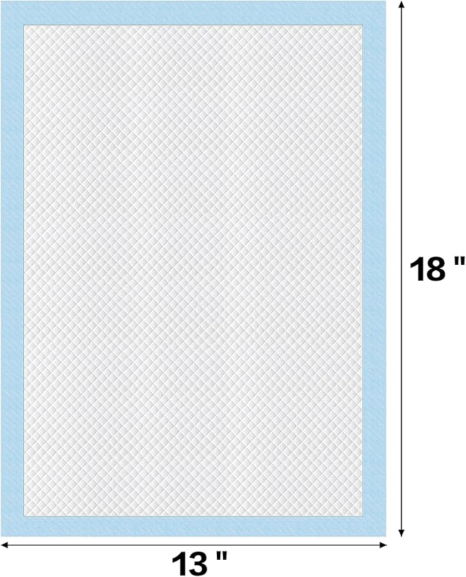 Dog and Puppy Training Pads, 13”×18” Disposable Dog Pee Pads, 100/Counts Ultra Absorbent & Leak-Proof Pet Underpads, Dry Quickly Pee Pad for Dog Cats Rabbits or Other House Training Pet