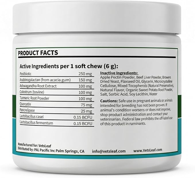 Dog Allergy Chews for Itchy Skin, Hot Spots, Paw Licking Relief & Itchy Ears – Quercetin, Turmeric, Probiotics & Colostrum – Made in USA – 60 Count