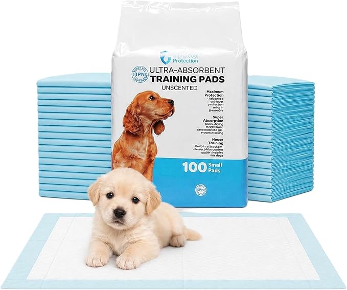 Kashmir FPN Pee Pads for Puppy and Dogs Training Pads (300 Count Pads) Heavy Duty Dog Pads, 5 Layer Pads for Instant Absorption (Blue) (13x18 Inches, 300)