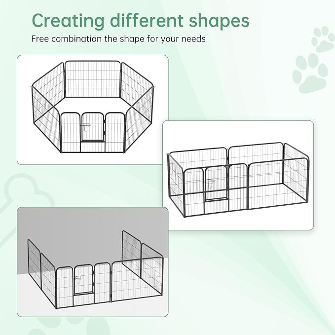 FDW Dog Playpen Kennel, 24in 6 Panels