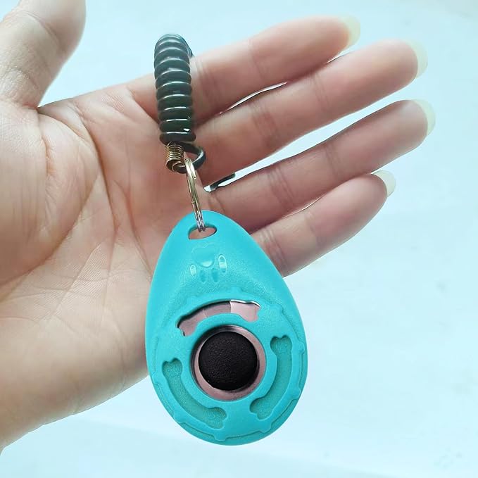 Dog Training Clicker with Wrist Strap Durable Lightweight Easy to Use,Pet Training Clicker for Cats Puppy Birds Horses,Perfect for Behavioral Training 5-Pack