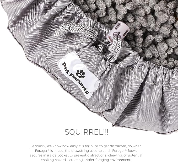 Pet Parents Forager Bowls, Slow Feeder Dog Bowls with SoftSnout & Non-Slip Backing Technology, Dog Feeder Mat & Snuffle Mat for Large Dogs and Small Dogs (Forest Modern Grey)