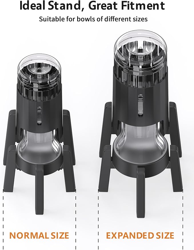 CZPET Dog Water Dispenser Stand, Holder for Pet Automatic Feeders, Width Adjustable Elevated Stand for Pet Feerders, Suitable for Medium Pets [Stand Only]