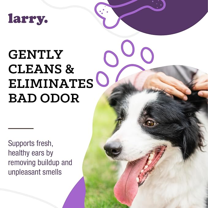 Larry Dog Ear Cleaner Solution, Cucumber Melon, 8 fl oz