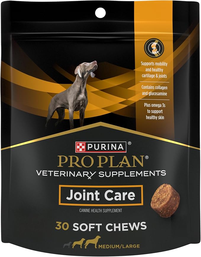 Pro Plan Veterinary Diets Joint Care Mobility Large Breed Dog Joint Supplement with Glucosamine, Chondroitin, Collagen and Hyaluronic Acid