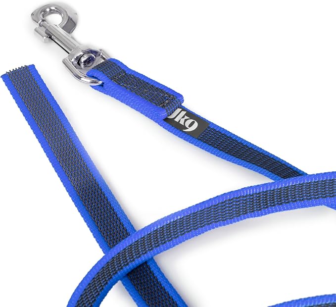 Color & Gray Super-Grip Leash without Handle, 0.79 in x 6.56 ft, Blue-Gray