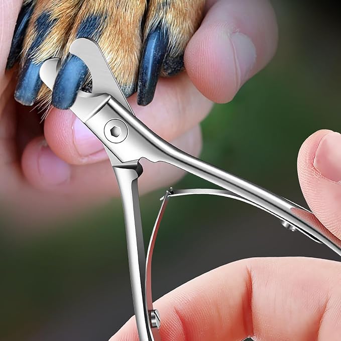 Pet Nail Clippers for Dogs & Cats, Ergonomic Grooming Tool
