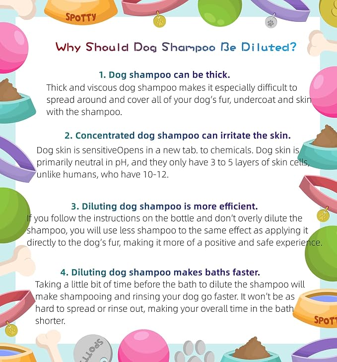 2 Pack Pet Shampoo Dilution Bottles, Specialties Mixing Bottle for Concentrated Dog Shampoo and Conditioner Grooms (2)