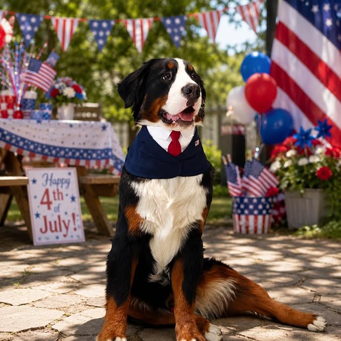 Premium Red Dachshund President Costume, Medium, Medium, Red