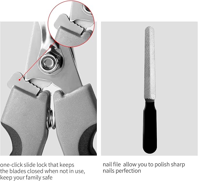 Tpotato Dog Nail Clippers with Quick Sensor & Safety Guard