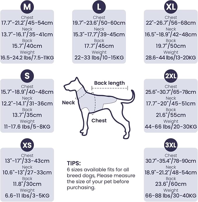 Dog Anxiety Vest and Coat, Skin-Friendly Anxiety Calming Hoodie with Ear Wrap, Dog Jacket for Thunder, Fireworks, Travel, Vet Visits and Separation - Keep Pet Calm Without Medicine & Training