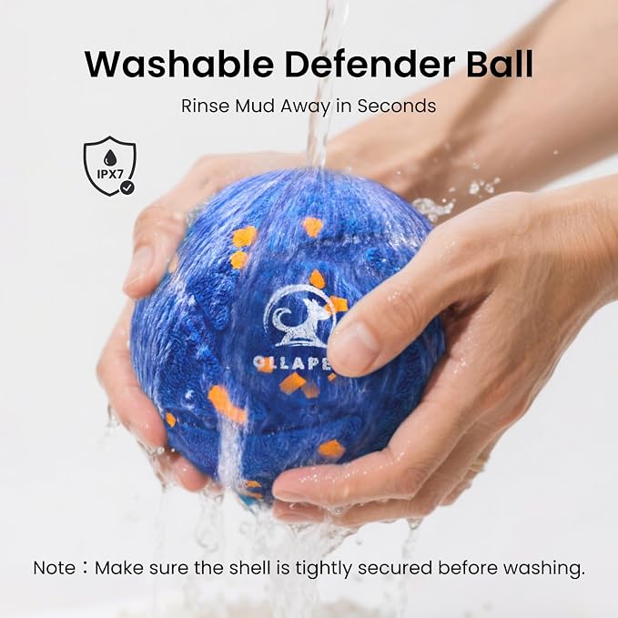 Smart Interactive Dog Toy Ball - Automatic Bouncing & Rolling, Chew-Resistant E-TPU Material, 3 Interactive Modes, IPX7 Waterproof, Smart Chase Pet Toy Ball for Medium and Large Dogs (Blue)