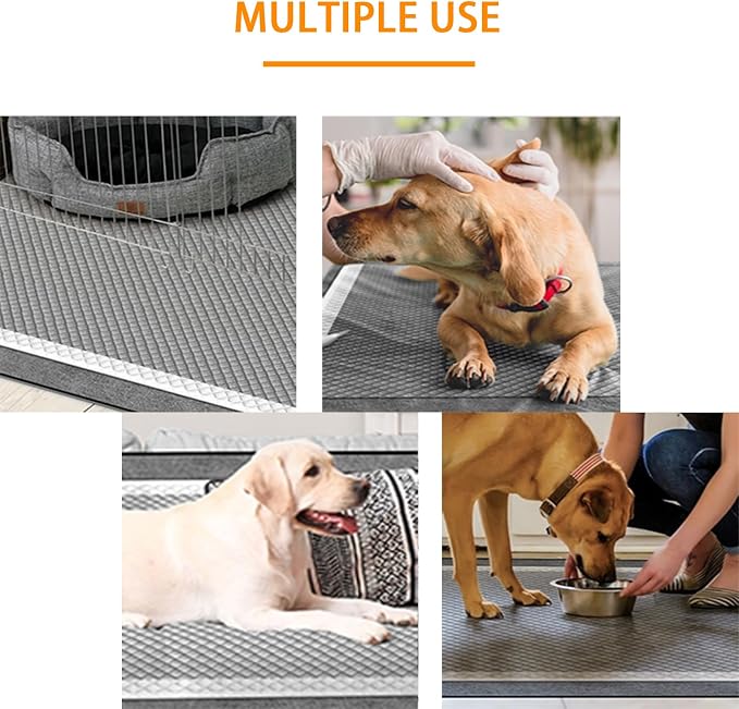 Dog and Puppy Pee Pads 50 Count, 28'' x 34'' Charcoal Odor-Control Puppy Pads with Leak-Proof Quick-Dry Design, Pet Training Pads for Potty Training Strong Absorbency