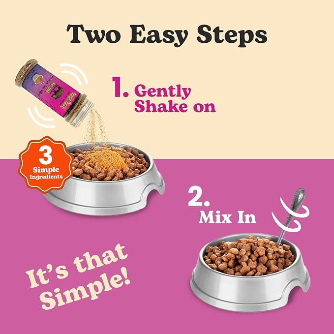 Magic Dust Wild Boar Jerky Topper, Single Protein Pet Food Topper for Dogs & Cats, Enhance Flavor & Elevate Mealtime Excitement for Picky Eaters - 3.5oz Bottle in Wild Boar Flavor