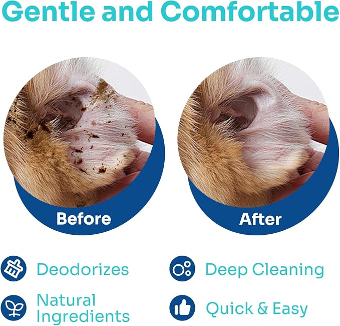 Conkote Dog Ear Cleaner Wipes, 50 Count