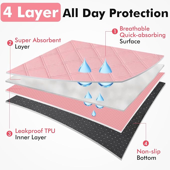 Dog Cat Playpen Indoor Outdoor for Puppy Pet Dogs Cat Recovery After Surgery, Dog Tent Crates Cage Indoor/Outdoor, Portable Pop Up Kennel with Carrying Case for Travel (Pink with Pad, Large)