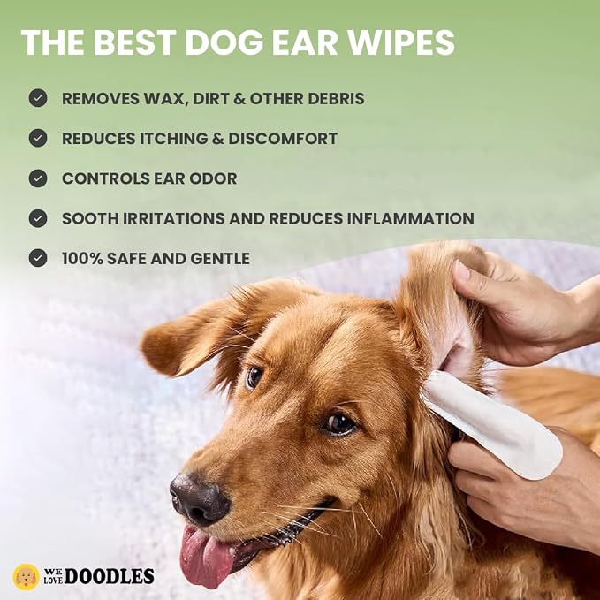 We Love Doodles Dog Ear Wipes, 100 pcs