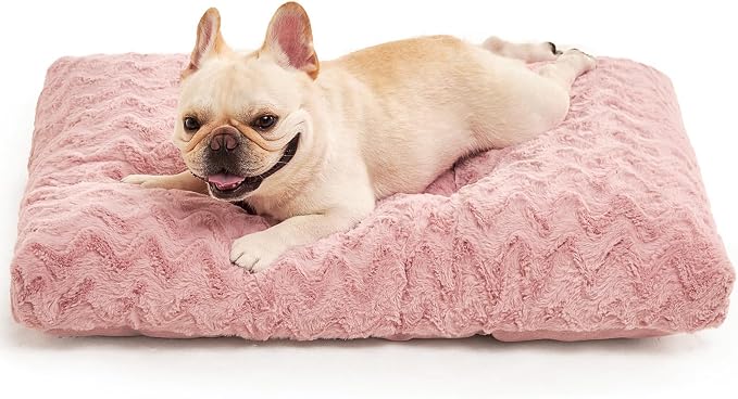 EHEYCIGA Washable Dog Beds Medium Sized Dog, 29x21 Inch Pet Bed, Pink