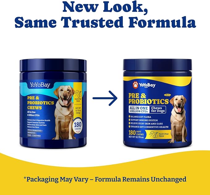 Probiotics for Dogs, Dog Gut, Immune & Skin Health Support Supplement