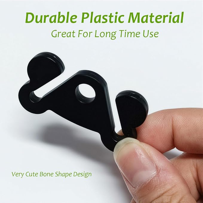 Dog Poop Bag Holder for Waste Bags Dispenser Leash Pet Waste Bag Carrier Hand Free Walking Holder,2PCS Black Holders