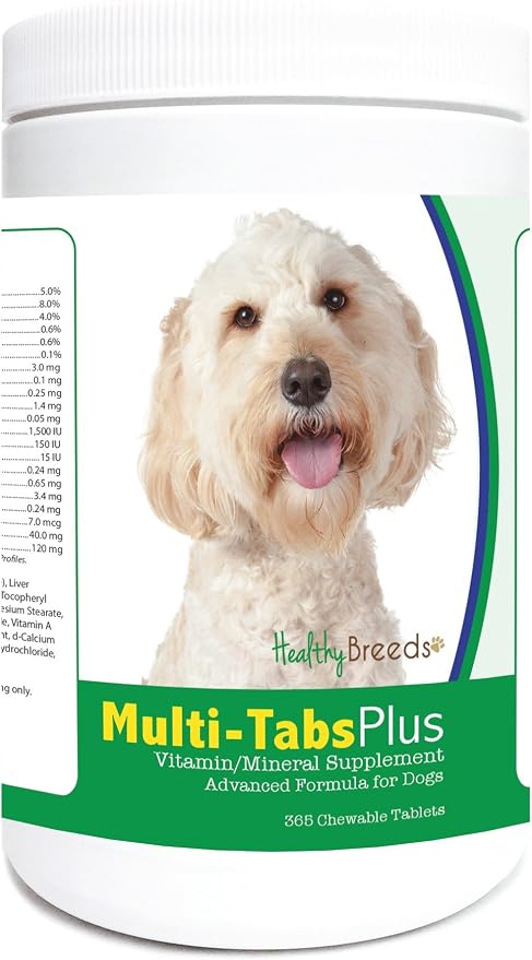 Healthy Breeds Labradoodle Multi-Tabs Plus Chewable Tablets 365 Count