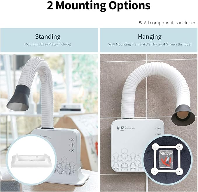 DUZ V2 Super Quiet Hands-Free Pet Dryer: Low-Noise Dog Dryer for Grooming, Reduces Labor & Stress, Ideal for Small Dogs and Cats, 1-Year Warranty