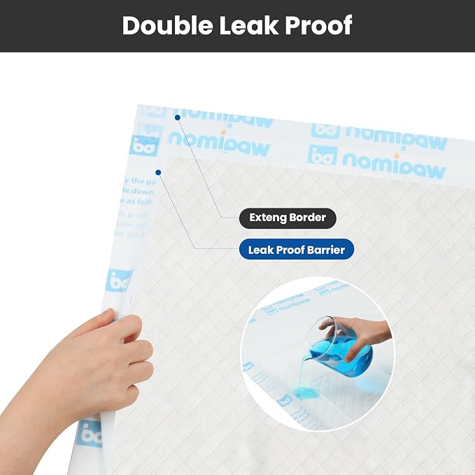 Disposable Leakproof Absorbency Underpads, 28"x39" Large Incontinence Pads with Quick Drying for Baby, Adults, Puppy, Dog Bed Pee Pads, 40 Count