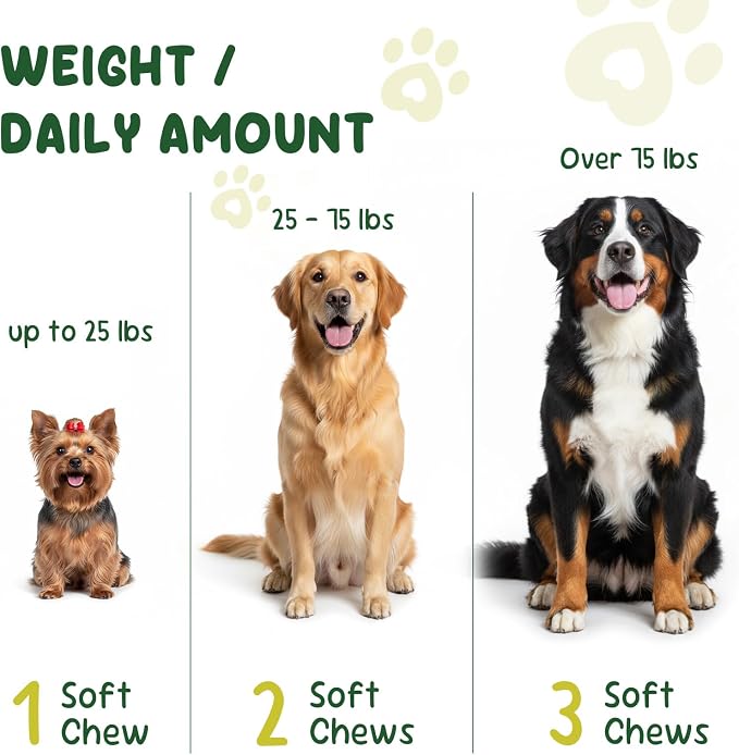 22-in-1 Grain-Free Dog Multivitamin Supplement – 90 Soft Chews for Hip & Joint Health, Immune Support, Healthy Coat & Overall Wellness – Vitamins A, B12, C, D, E, Minerals, and Antioxidants