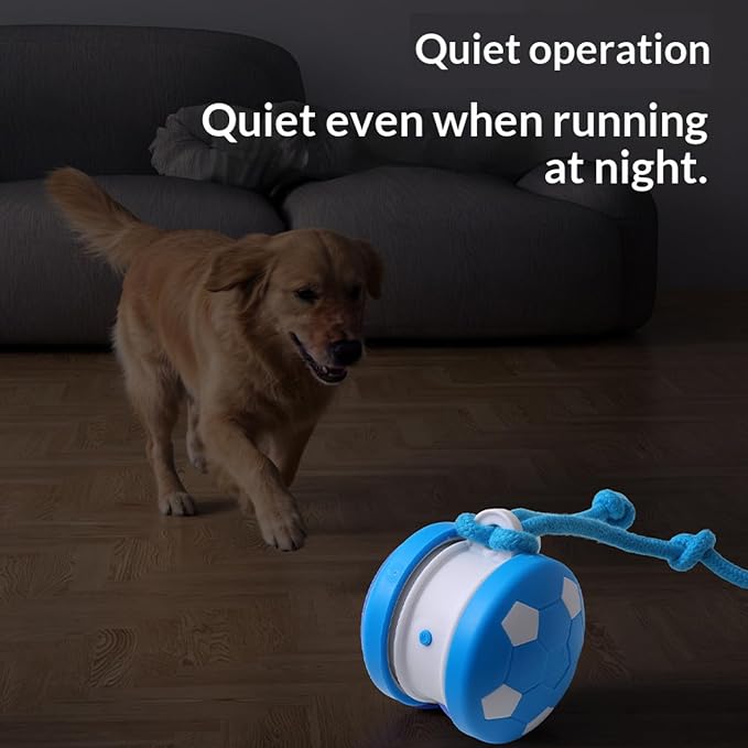 Interactive Dog Toys Dog Ball,Automatic Rolling and Bouncing Moving Dog Toy | Dog Soccer Ball,Squeaky Rolling Balls with Flashing Light,USB Rechargeable Chew Toys for Dogs, Pet Ball to Keep Them Busy