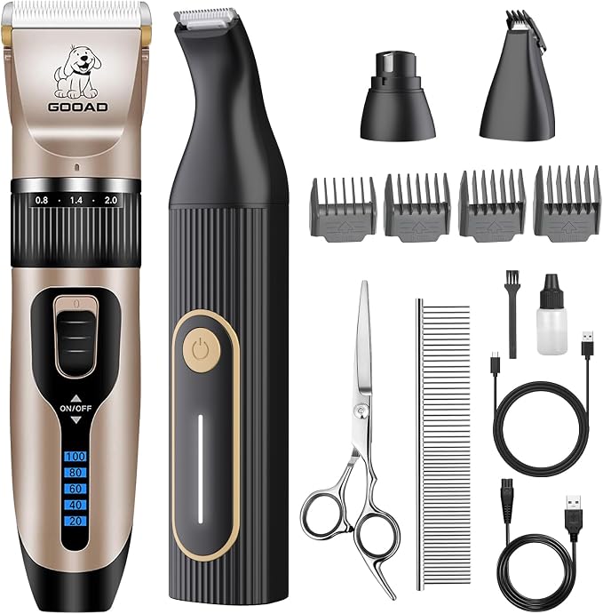Dog Clippers for Grooming, Heavy Thick Hair & Coats Kit