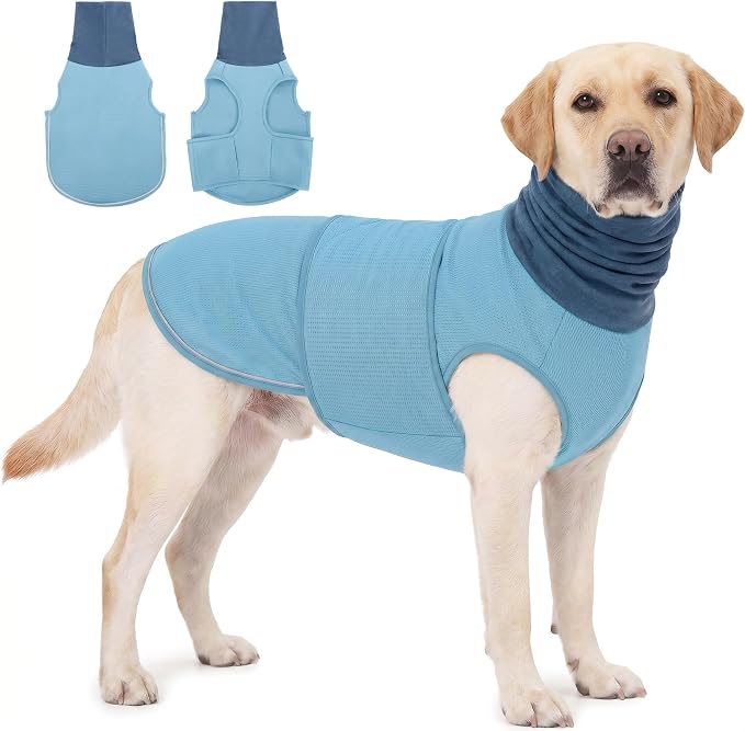 KOESON Reflective & Soft Dog Anxiety Vest with Ear Wraps for Thunderstorm