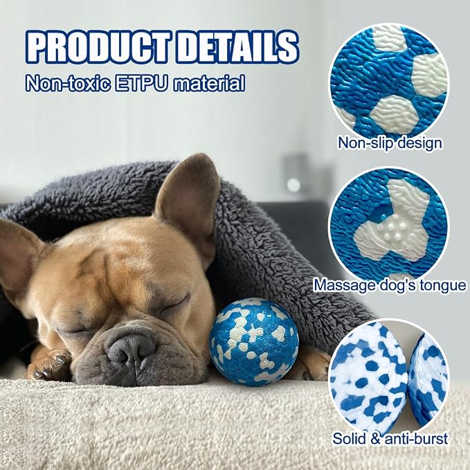Mankoda Dog Balls, Indestructible Floating Tennis Balls, 2.5in, 1-Pack