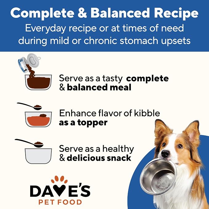 Dave's Pet Food Bland Diet Dog Food, Chicken & Rice, 5.5 oz, 24 pk