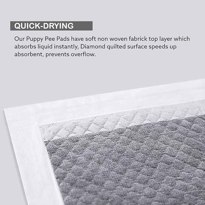 FPN Charcoal Puppy Pads for Dogs 40 Count 24x24 Inch | Disposable Pee Pads for Dogs & Puppies | Dog Training Pads, Large Pet Training Pads for Potty Training & Indoor Use