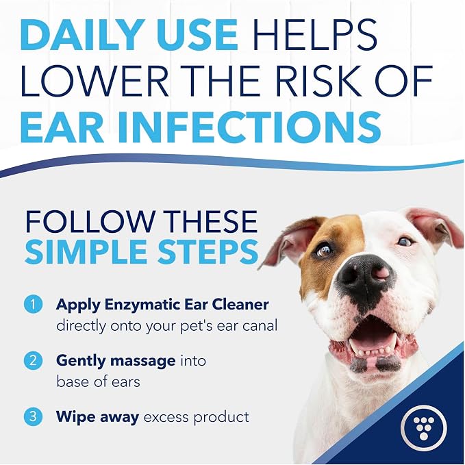 TropiClean OxyMed Enzymatic Dog Ear Cleaner, 4 oz