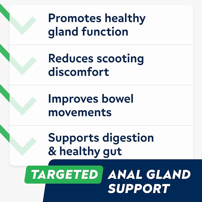 STRELLALAB Anal Gland Support Chews - Scoot Treatment - Digestive Enzymes