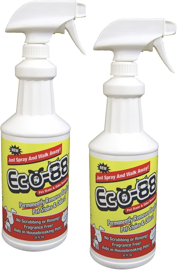Pet Stain & Odor Remover - 32oz Spray Bottles - Two Pack