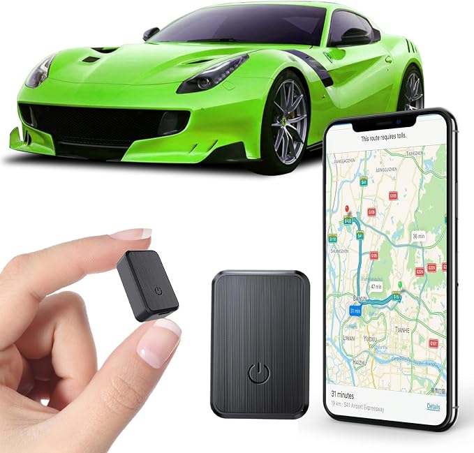 GPS Tracker for Vehicles - Tracking Devices for Cars Hidden, Tracker Device for Vehicles No Monthly Fee, Magnetic Car Tracker Device Real-Time Location, No Subscription, for Cars Kids Pet Trucks