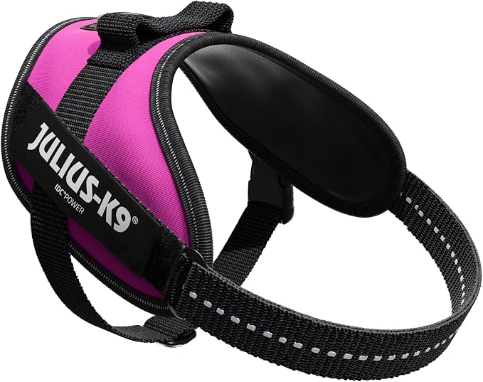 Julius-K9, 16IDC-DPN-M, IDC Powerharness, Dog Harness, Size: Mini, Dark Pink