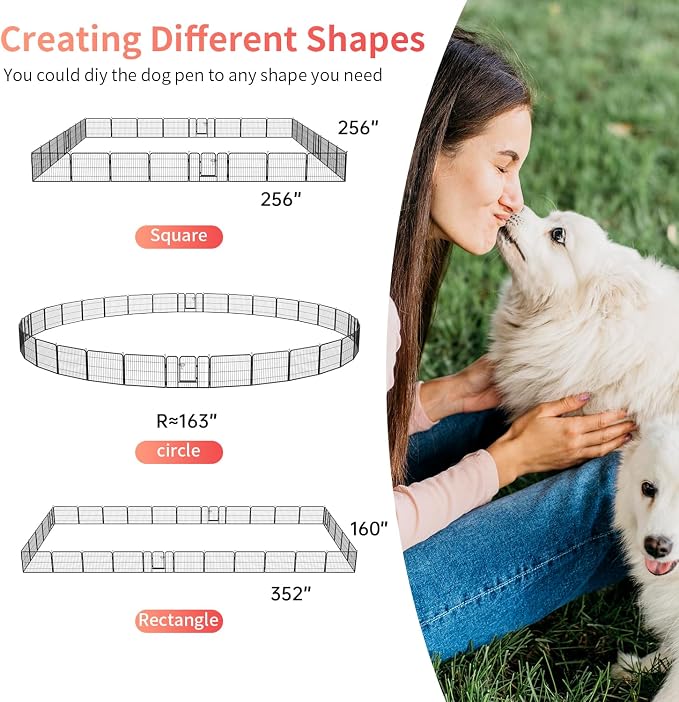FDW Dog Playpen Kennel, 24in 32 Panels
