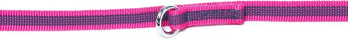 Color & Gray Adjustable Super-Grip Leash, 14 mm x 2,2 m, Pink-Gray