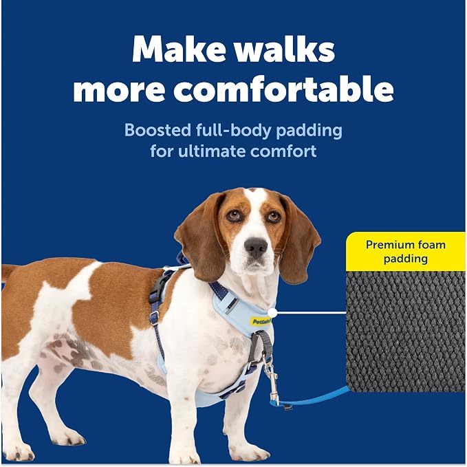 PetSafe Easy Walk Comfort No Pull Dog Harness, Blue, Small | Stops Pulling on First Use with Front Martingale Loop, Full-Body Padding, 5-Point Adjustable Fit