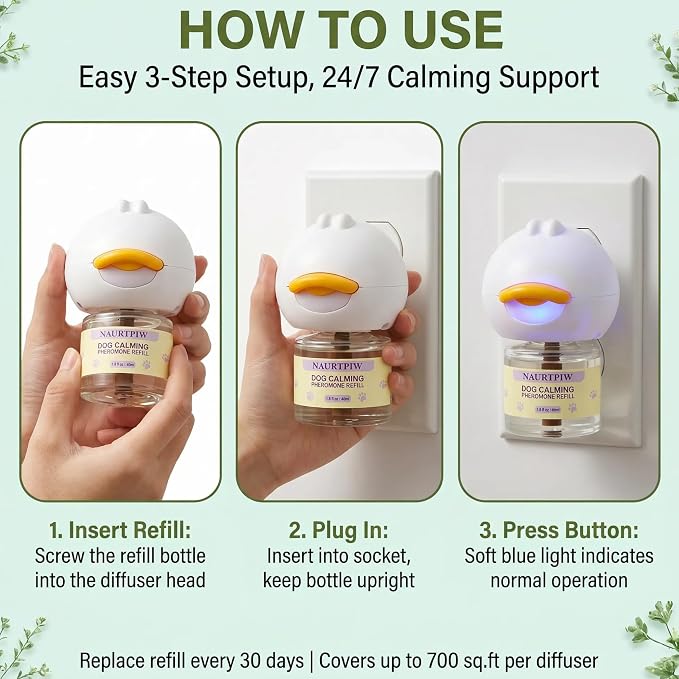 Dog Pheromones Calming Diffuser Kit