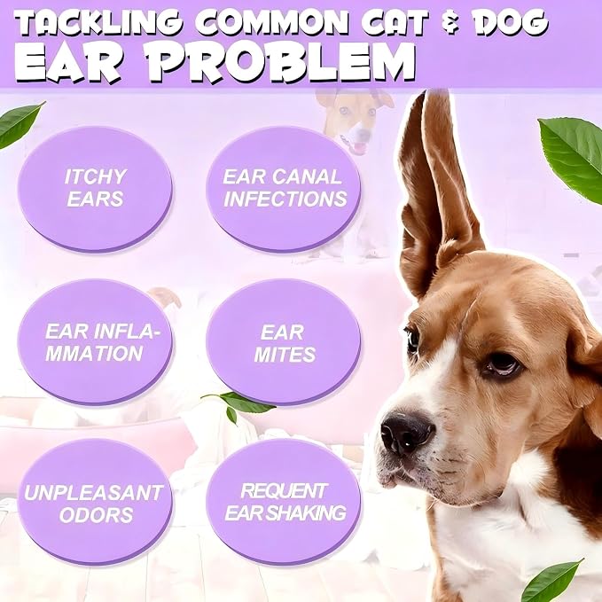 Dog Ear Cleaner Solution, Vet-Recommended, 4 fl oz