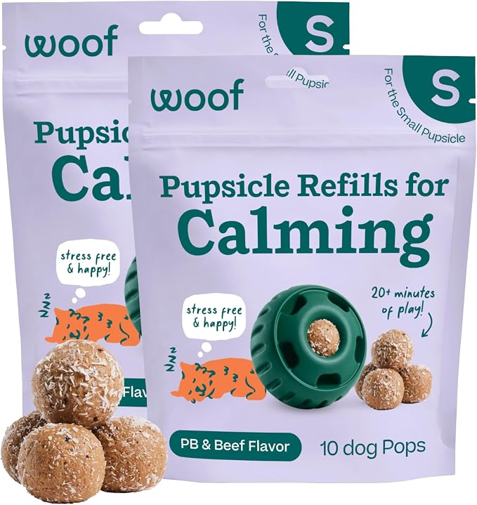 WOOF Pupsicle Refill Pops for Calming, 10-Pack, Small