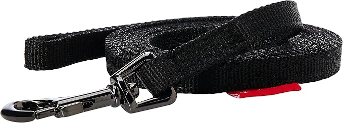 Puppia Two Tone Dog Lead Strong Durable Comfortable Grip Walking Training Leash for Small & Medium Dog, Black, Small